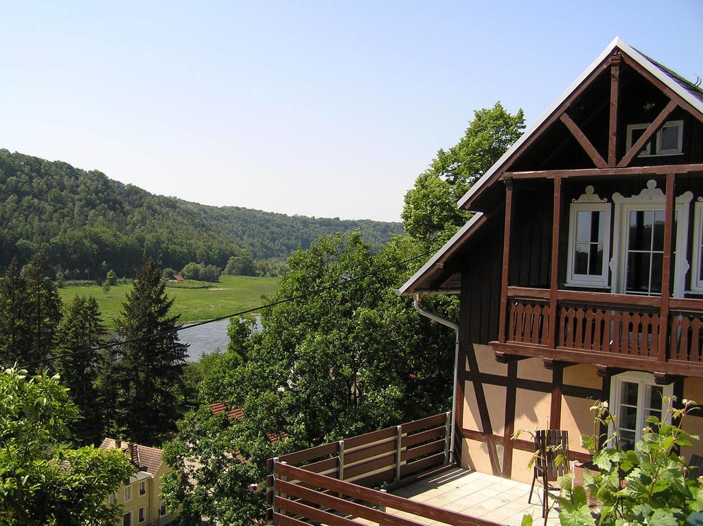 Apartamento Wehlener Landhaus In Stadt Wehlen, Saechsische Schweiz Habitación foto